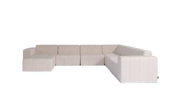 Connect Modular 7 U-Sofa Chaise Sectional Modular Sofa - Canvas by Blinde Design