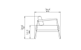 Sit L52 Chair - Technical Drawing / Side by Blinde Design