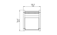 Sit A28 Chair - Technical Drawing / Top by Blinde Design