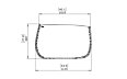 Stitch 100 Planter - Technical Drawing / Front by Blinde Design