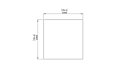 Bloc L4 Coffee Table - Technical Drawing / Top by Blinde Design