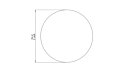 Circ M2 Coffee Table - Technical Drawing / Top by Blinde Design