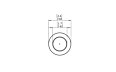 Round Nº 1 - Technical Drawing / Top by Blinde Design