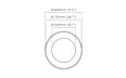 Classic 100 Planter - Technical Drawing / Top by Blinde Design